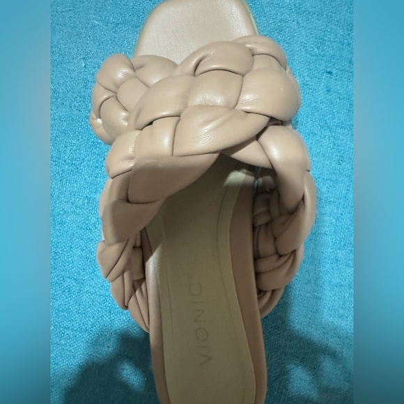 Vionic ❤️Women's Kalina Braided Cross Strap Slides in Macaroon - Picture 7 of 8
